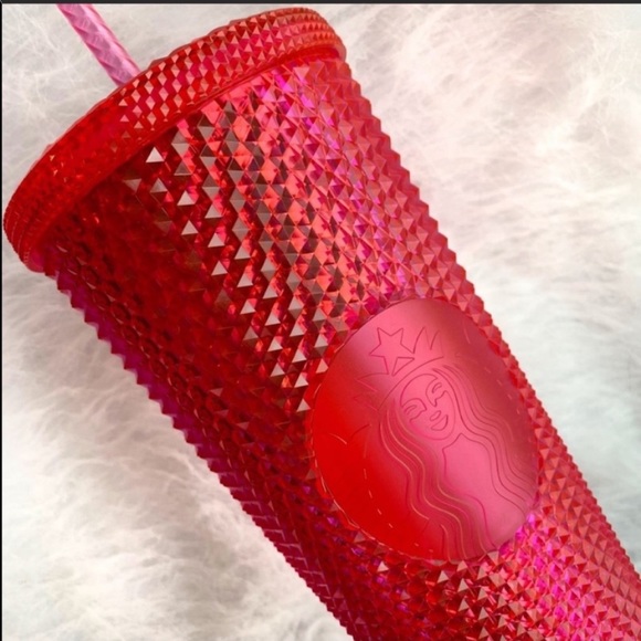 Starbucks 2019 Neon Pink Studded Tumbler NEW 24 oz